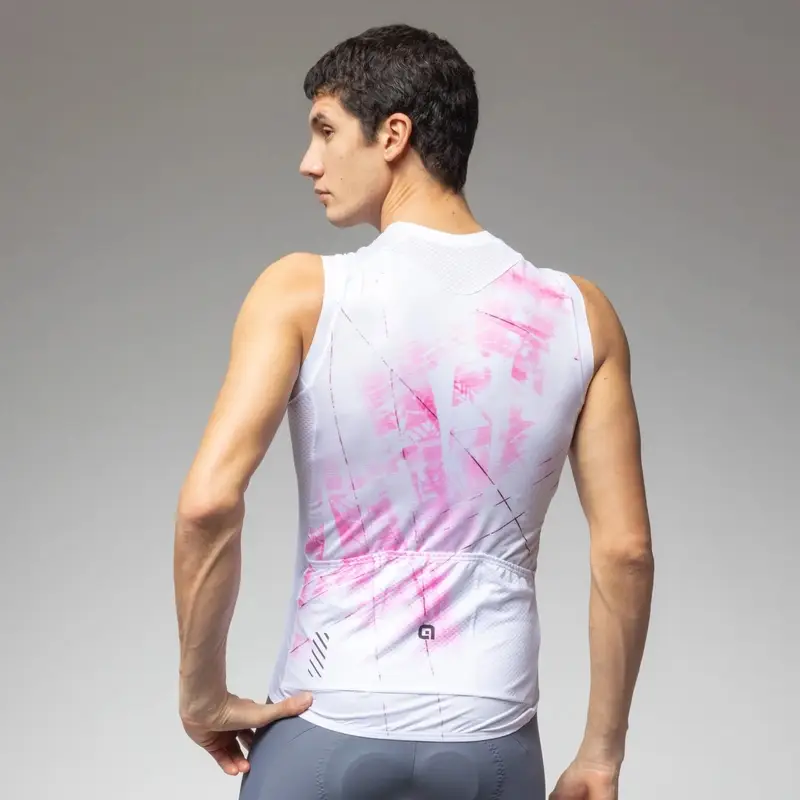 Ärmelloses Straßenjersey Mirror PR-E Schockierendes Rosa Größe XXL #2