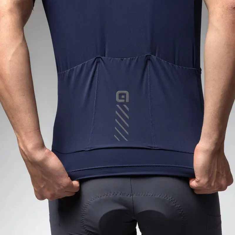 MTB Short Sleeve Color Block Off Road Pragma Navy Blue Size M #4