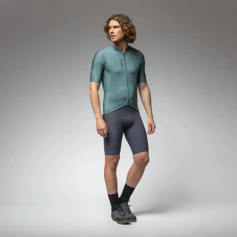 Camisola MTB Manga Curta Color Block Off Road Pragma Verde Musgo Tamanho XXS #3