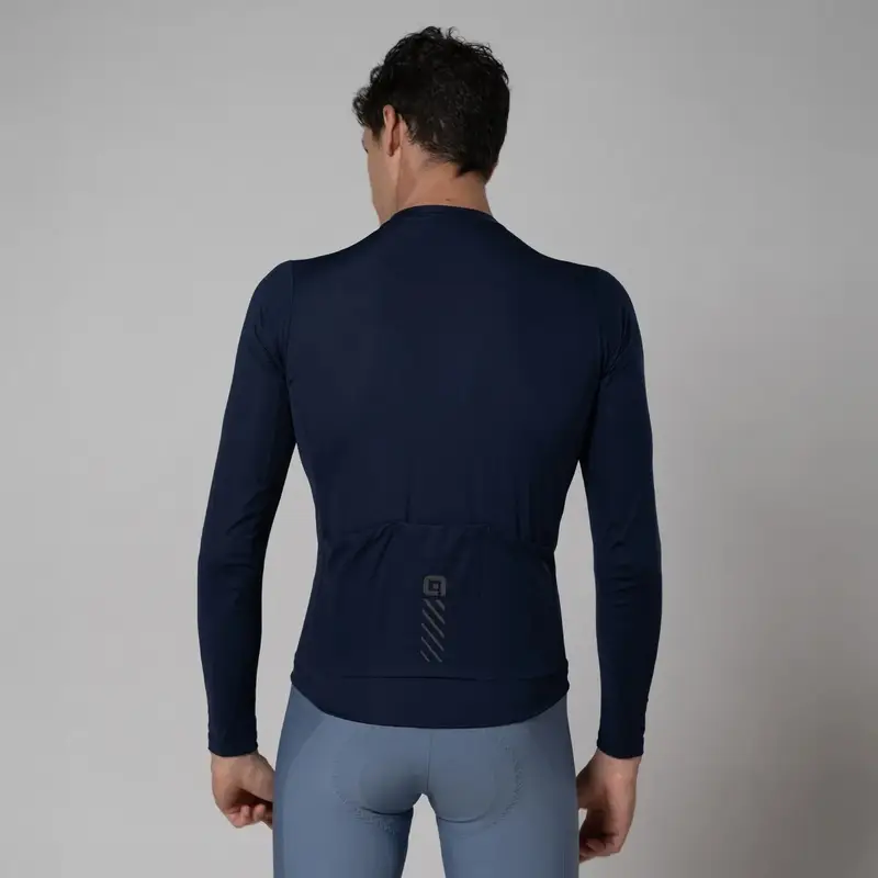 Maillot de Route Manches Longues Color Block Pragma Bleu Marine Taille XXL #2