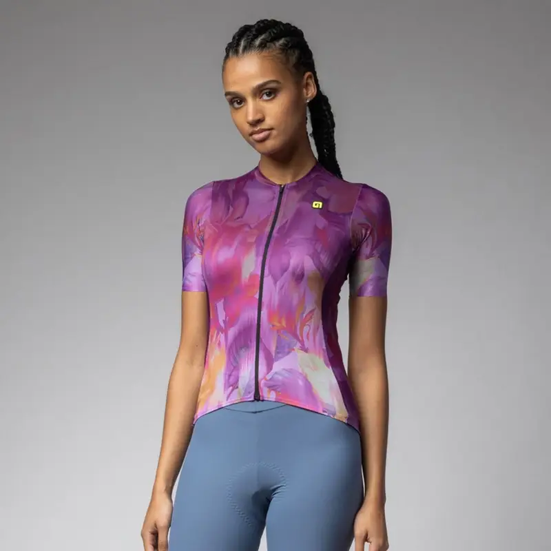 Maglia A Maniche Corte Jardin PR-E Donna Lilla Taglia XXS - image