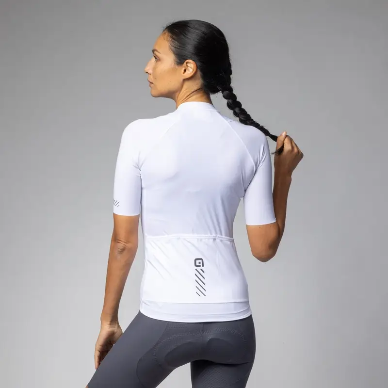 Camisa de manga corta Bloque de color Pragma White Woman Tamaño l #1