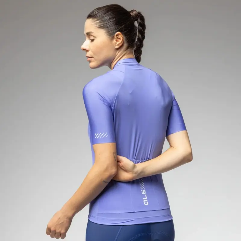 Frauen Kurzarm-Straßenradtrikot Color Block Pragma Jacaranda Größe XXL #2