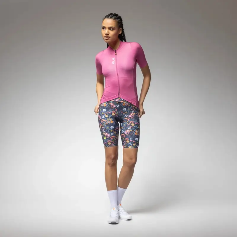 Frauen Kurzarm-Straßenjersey Color Block Pragma Blush Größe M #3