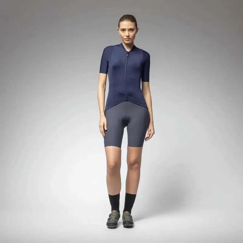 Camisola MTB Manga Curta Mulher Color Block Off Road Pragma Azul Marinho Tamanho XXS #1