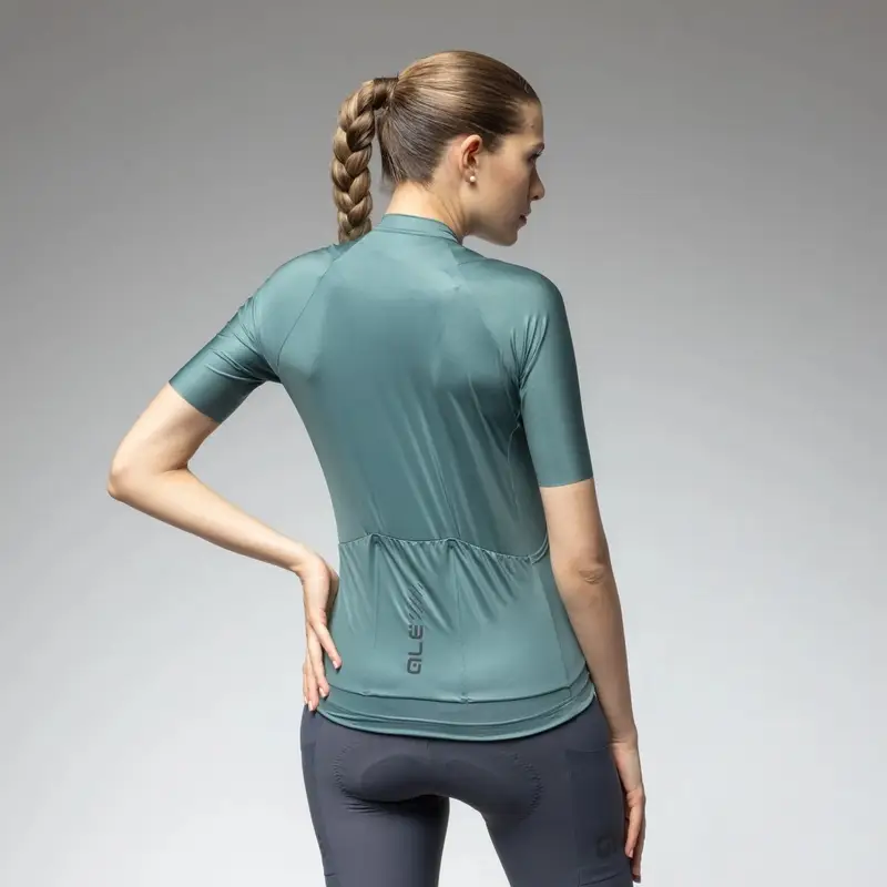 Women's Short Sleeve MTB Jersey Color Block Off Road Pragma Moss Green Size 4XL #2