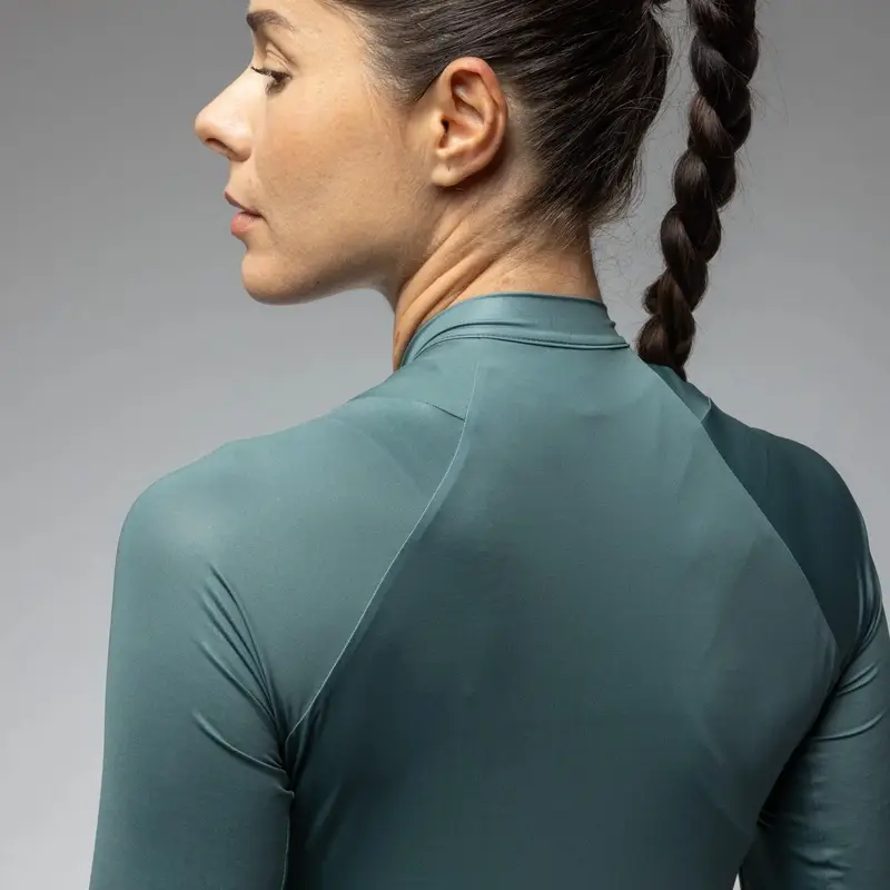 Women's Long Sleeve Color Block Road Jersey Pragma Moss Green Size 5XL #4