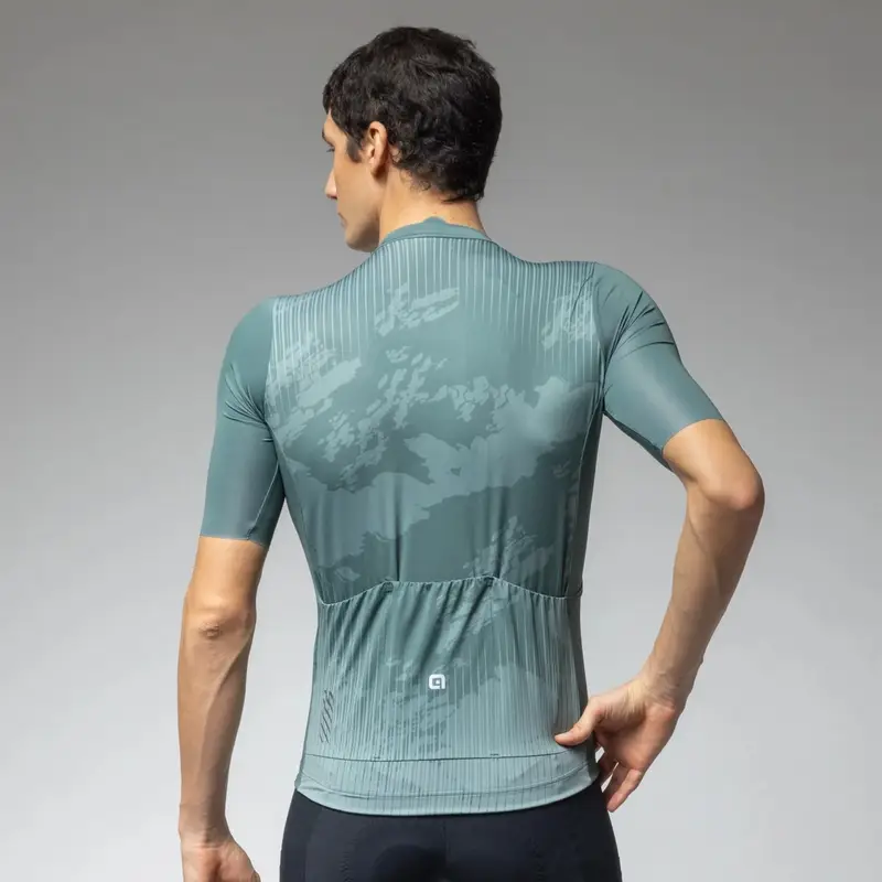 Maillot Route Manches Courtes Krakatoa Off Road Gravel Vert Mousse Taille 3XL #2