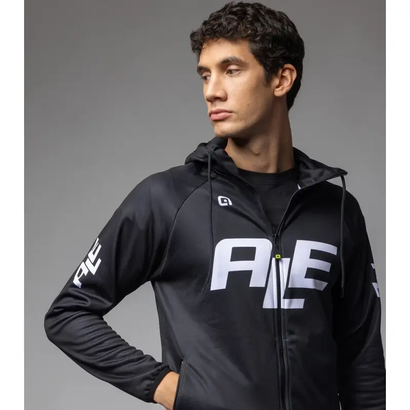Sudadera con capucha del logotipo negro tamaño xxs #2