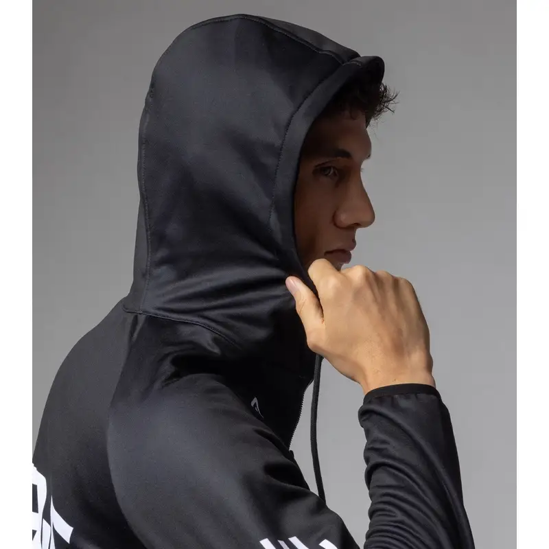 Sudadera con capucha del logotipo negro tamaño xxs #4