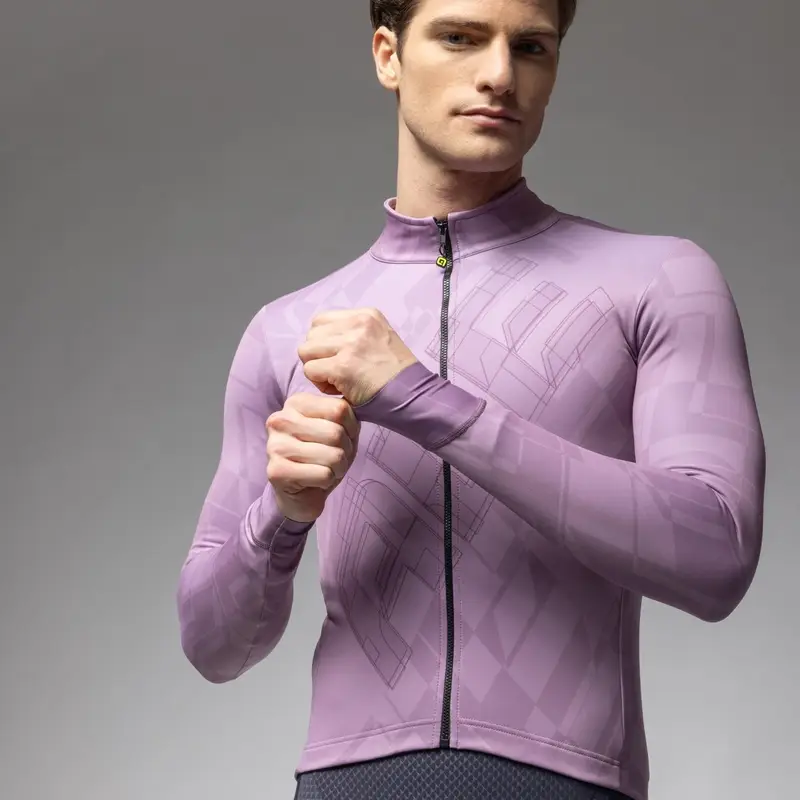 Maglia A Maniche Lunghe Schema Pragma Viola Taglia XXS #3