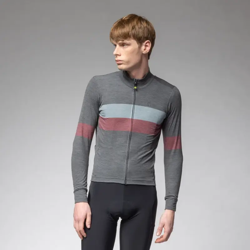Maglia A Maniche Lunghe Wool Line Bordeaux Taglia XXS - image