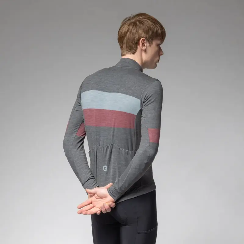 Maglia A Maniche Lunghe Wool Line Bordeaux Taglia XXS #1