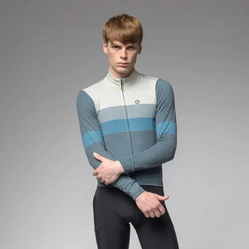 Maglia A Maniche Lunghe Wool Line Azzurro Taglia XXS - image