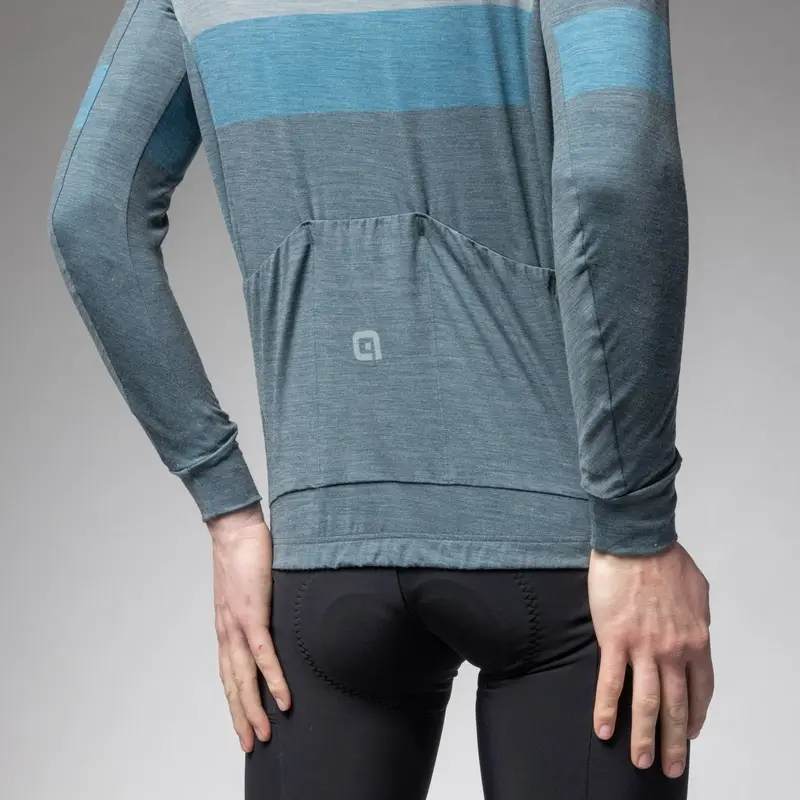Maglia A Maniche Lunghe Wool Line Azzurro Taglia XXS #5