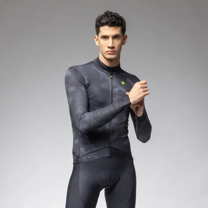 Maglia A Maniche Lunghe Spray PR-E Nero Taglia XXS - image