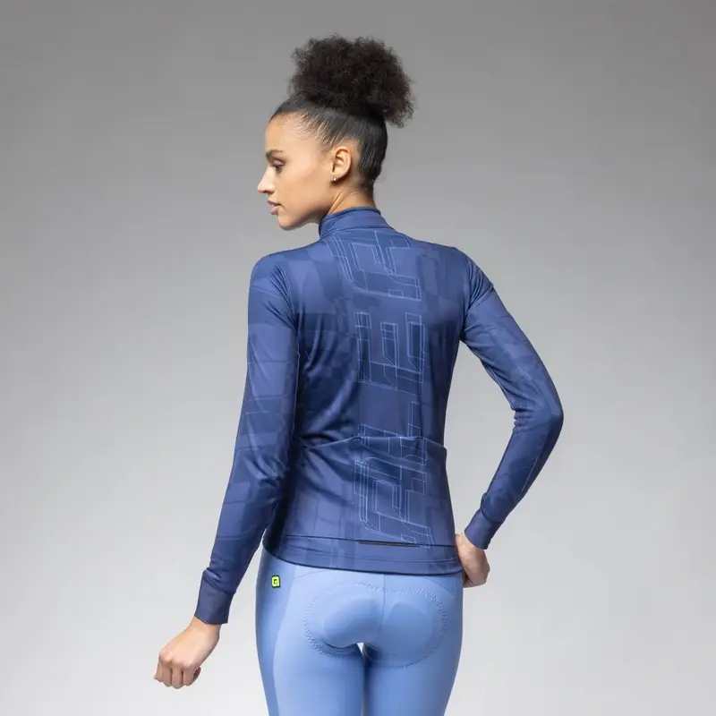 Maglia A Maniche Lunghe Schema Pragma Donna Blu Scuro Taglia XXS #1