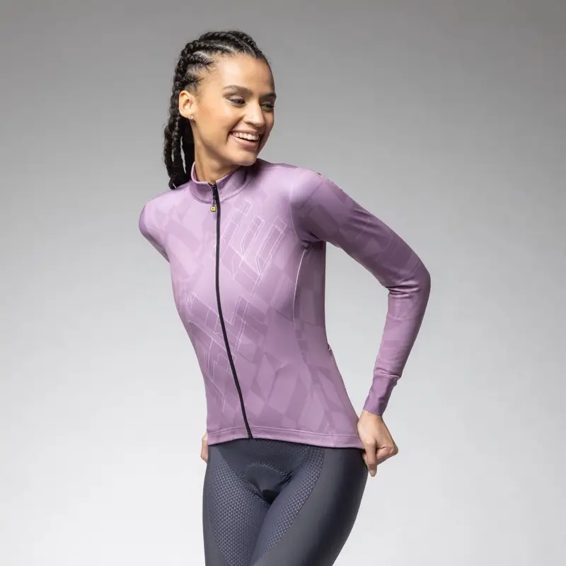Maglia A Maniche Lunghe Schema Pragma Donna Viola Taglia XXS - image