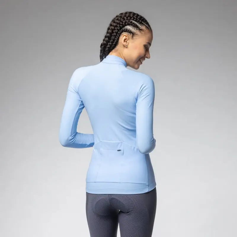 Langarmiges Warm Race 2.0 R-EV1 Trikot Damen Blau Größe XXS #1