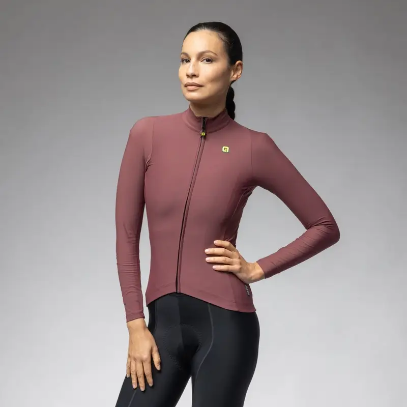 Langarmiges Warm Race 2.0 R-EV1 Trikot Damen Bordeaux Größe XXS - image