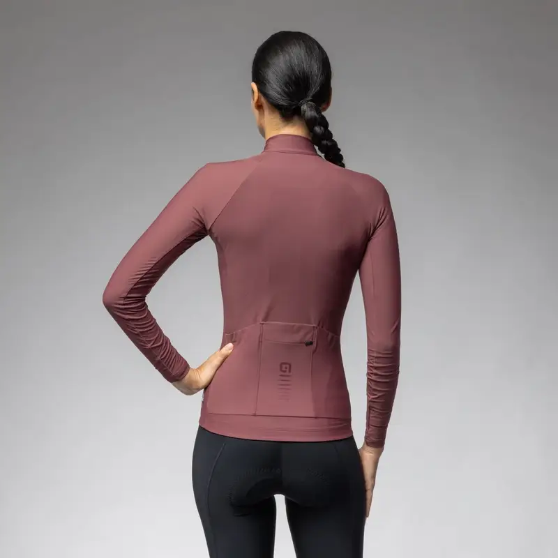 Langarmiges Warm Race 2.0 R-EV1 Trikot Damen Bordeaux Größe XXS #1