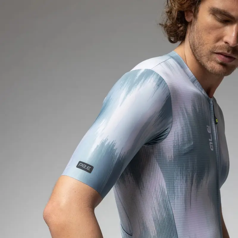 Road Short Sleeve Jersey Argon PR-E Gray Sage Size M #1