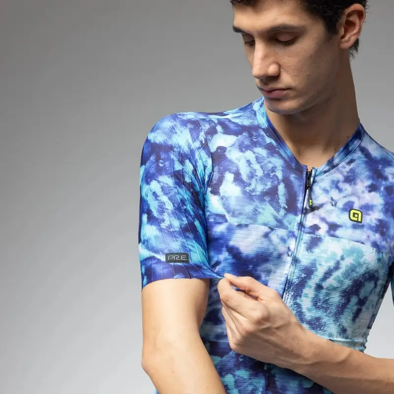 Straßen-Trikot Kurzarm Chlorophyll PR-E Multiblau Größe XXL #1