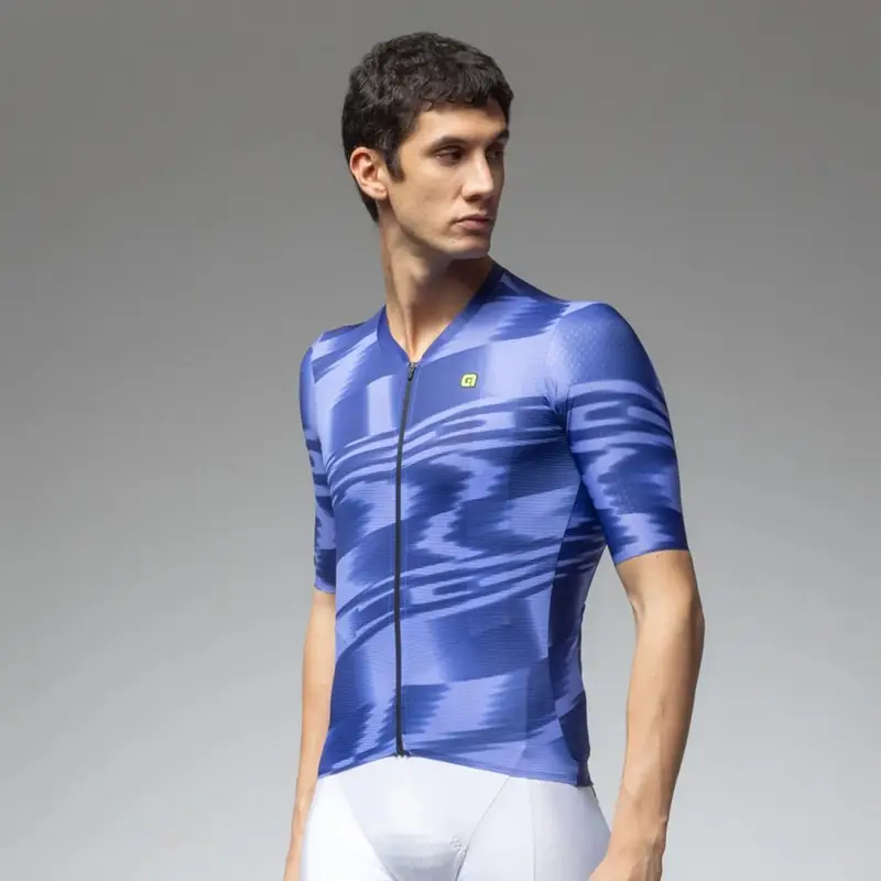 Techno PR-E Glyzinien Kurzarm Straßen Trikot Größe 4XL - image