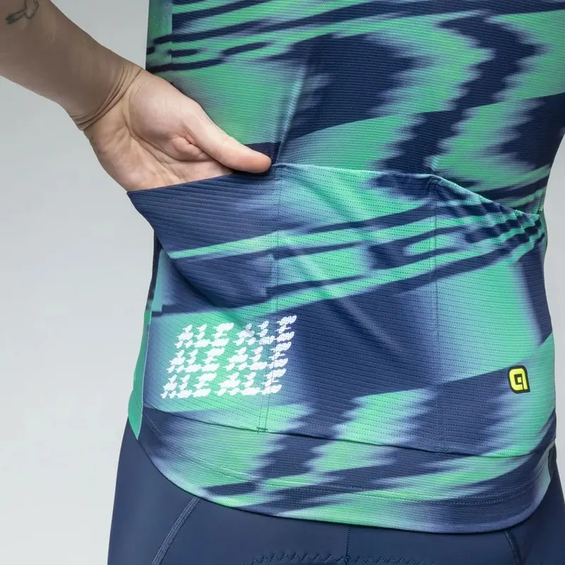 Maillot de Route Manches Courtes Techno PR-E Vert Caraïbes Taille M #3