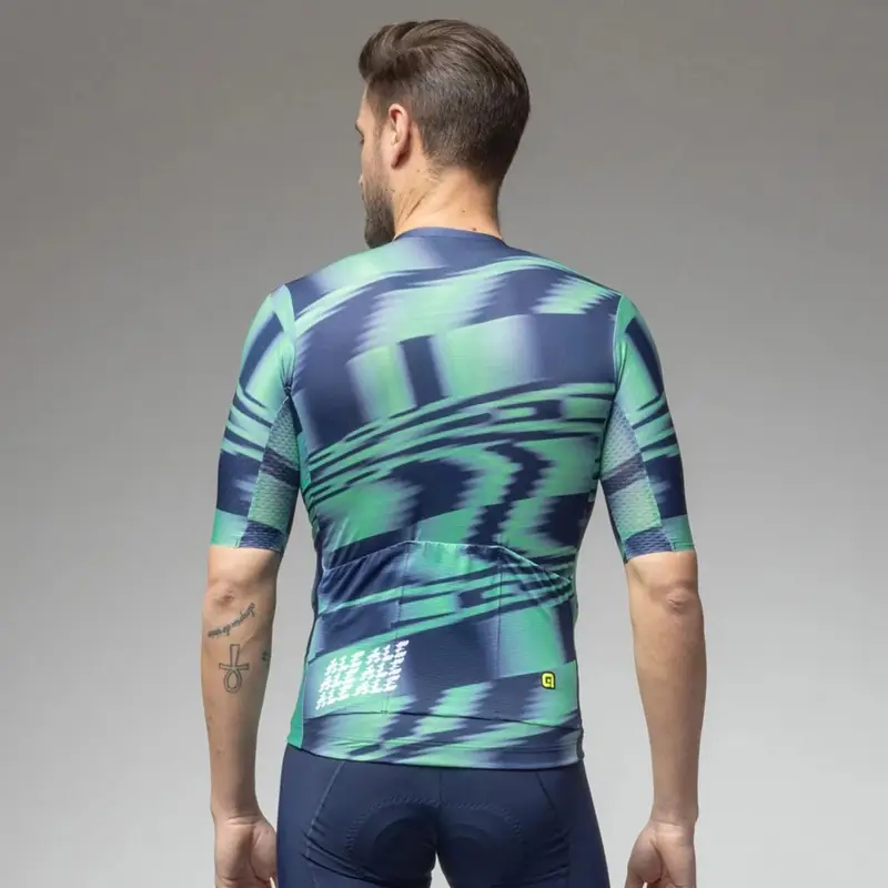 Road Short Sleeve Jersey Techno PR-E Caribbean Green Size 4XL #2