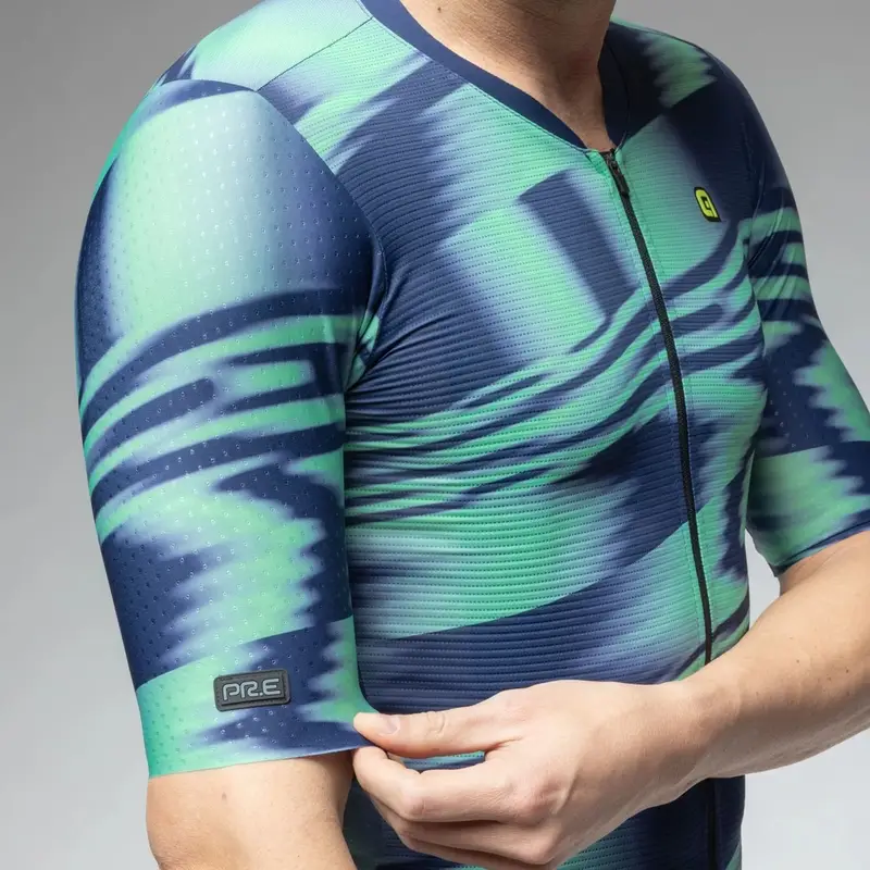 Maillot de Route Manches Courtes Techno PR-E Vert Caraïbes Taille 5XL #1