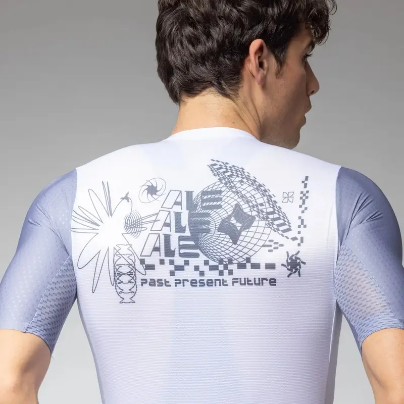 Road Short Sleeve Jersey Megabyte 2.0 PR-E White Size 3XL #4