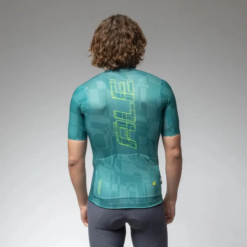 Road Short Sleeve Jersey Pattern PR-E Emerald Size M #2