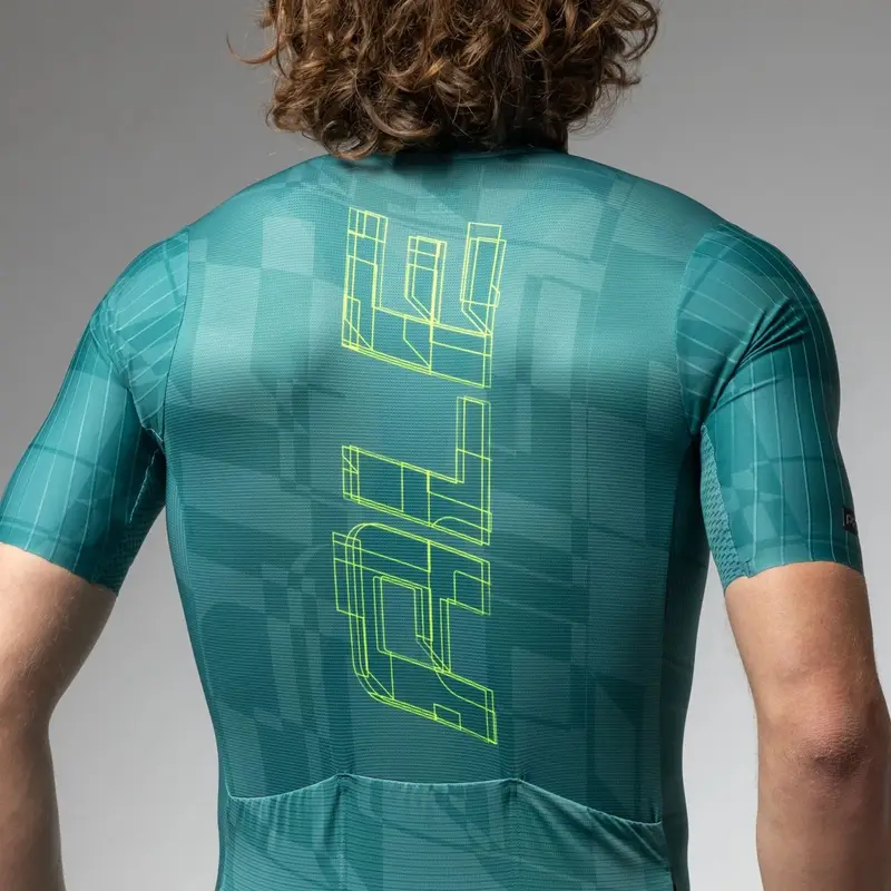 Road Short Sleeve Jersey Pattern PR-E Emerald Size 3XL #5