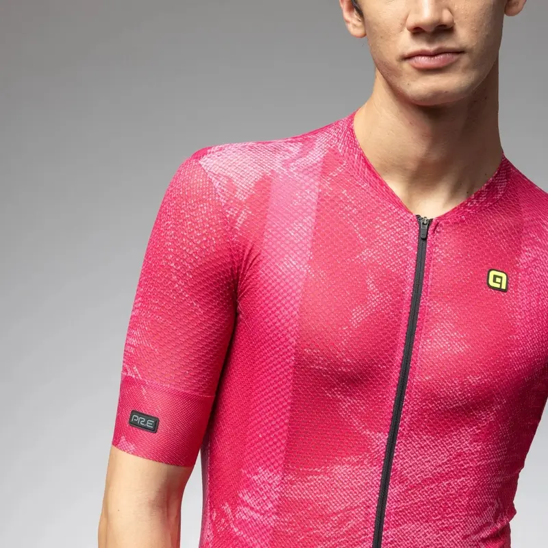 Road Short Sleeve Jersey Earthy Fan PR-E Pink Rebel Size 3XL #1