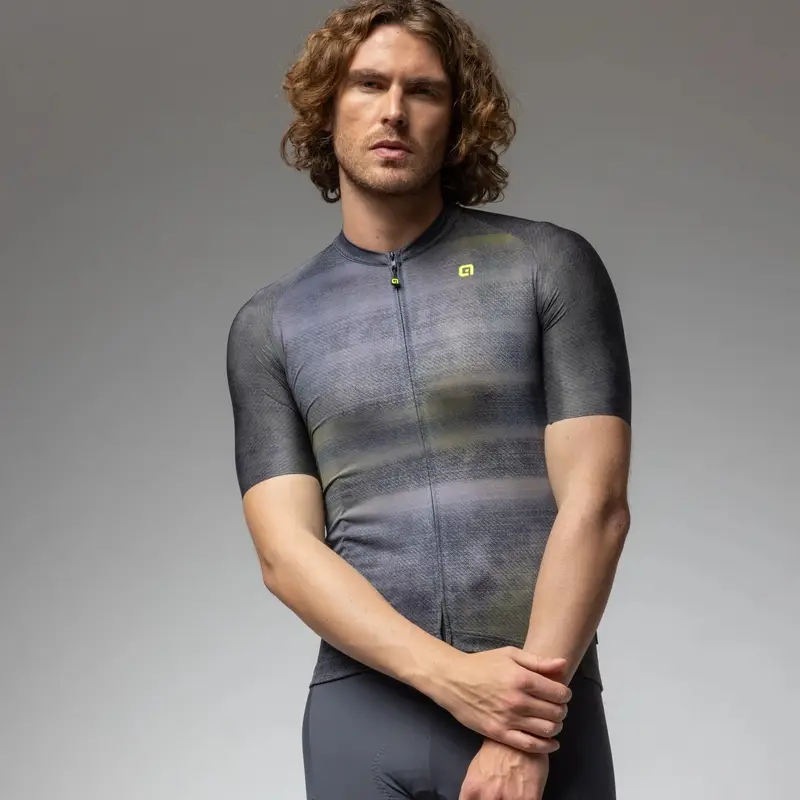 Road Short Sleeve Jersey Off Road Gravel Black Size 3XL - image