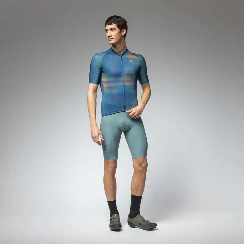 Maillot Route Manches Courtes Trace Off Road Gravel Abysse Taille XS #5