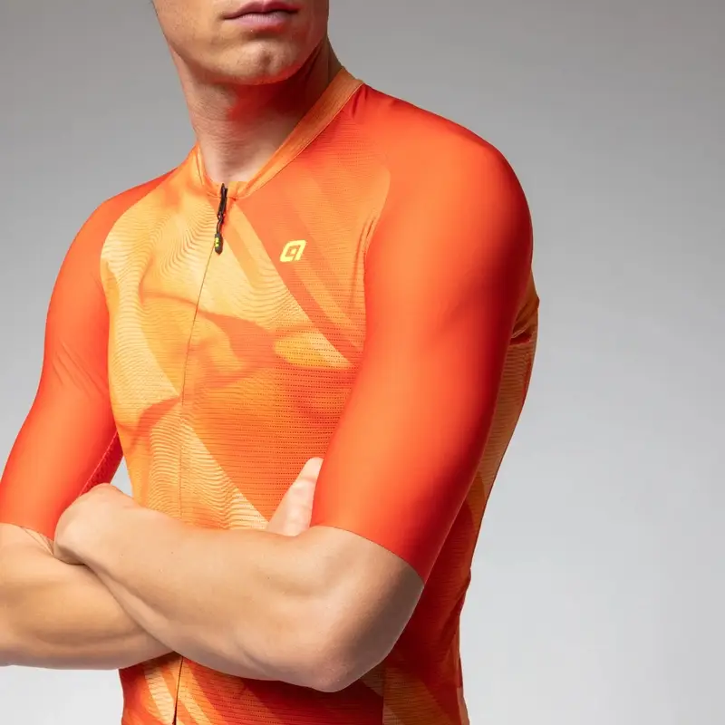 Road Short Sleeve Crash Pragma Orange Size XL #1