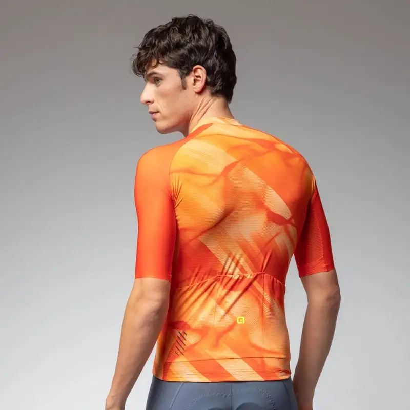 Maillot de Route Manches Courtes Crash Pragma Orange Taille 3XL #2