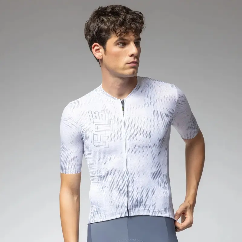 Maillot de Route Manches Courtes Earthy Follow Me 2.0 PR-E Blanc Taille 4XL - image