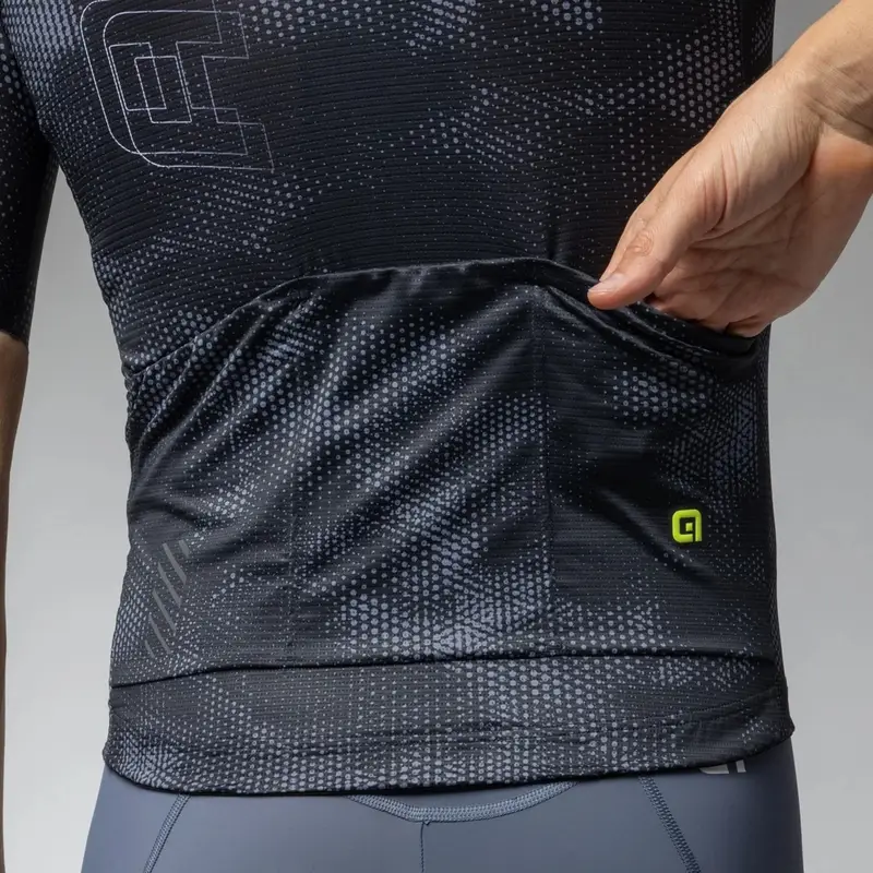 Maillot de Route Manches Courtes Earthy Follow Me 2.0 PR-E Noir Taille M #4