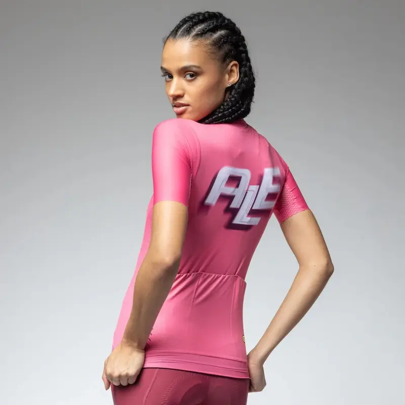 Frauen Kurzarm Straßen Trikot Sauvage 2.0 PR-E Flamingo Größe 5XL #2