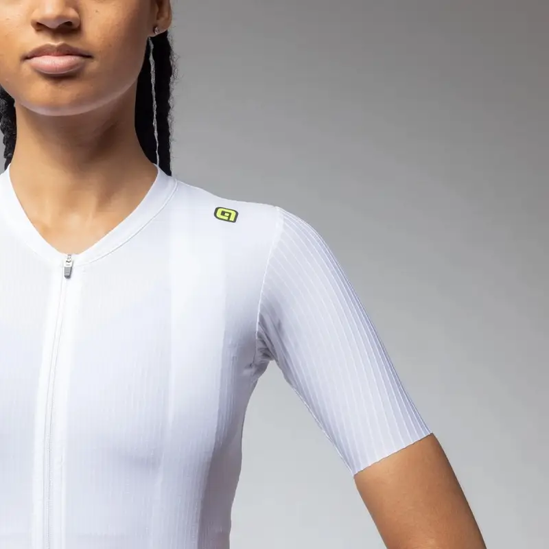 Maillot Route Manches Courtes Femme Sprinter 2.0 R-EV1 Blanc Taille L #1