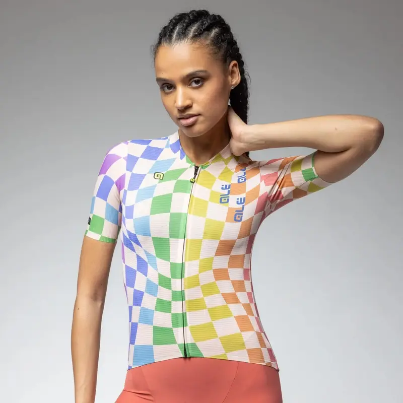 Maillot Route Manches Courtes Femme Multiverso 2.0 PR-E Multicolore Taille 3XL - image