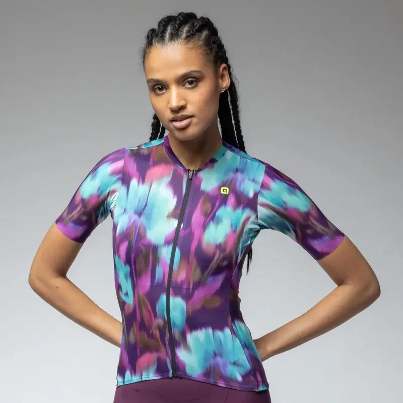 Women's Short Sleeve Road Jersey Jardin 2.0 PR-E Multiviola Size L - image