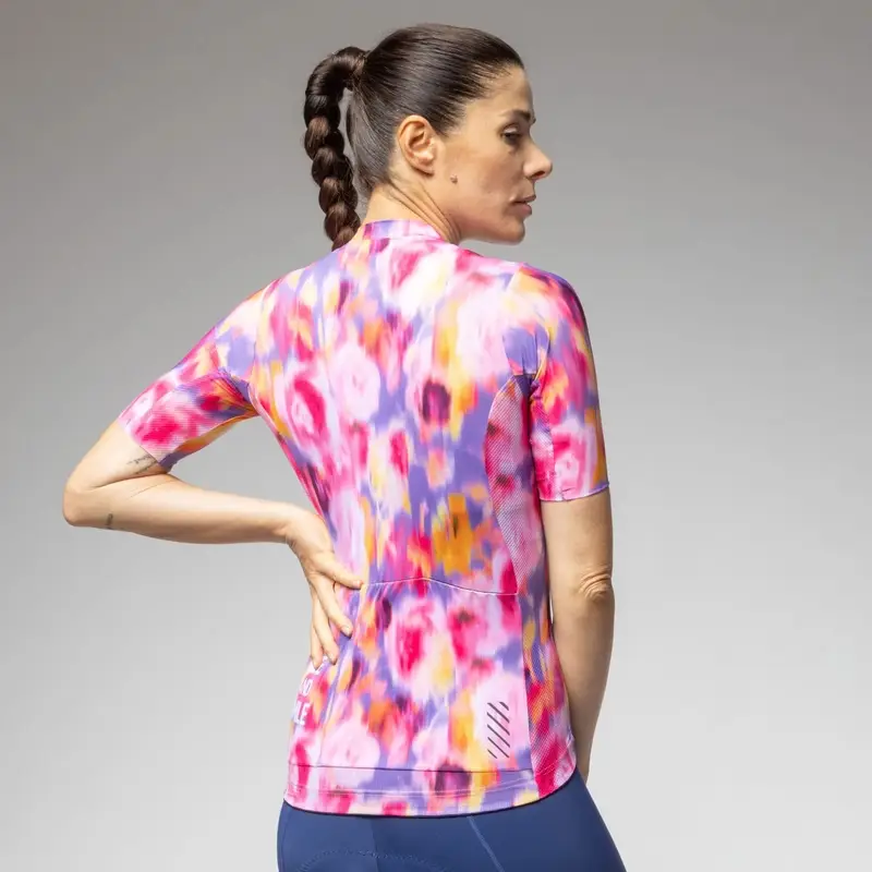 Road Short Sleeve Jersey Woman Jardin 2.0 PR-E Multirosa Size S #3
