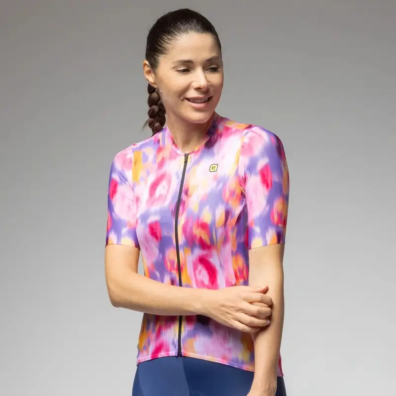 Road Short Sleeve Jersey Woman Jardin 2.0 PR-E Multirosa Size XXL - image