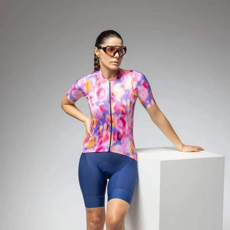 Road Short Sleeve Jersey Woman Jardin 2.0 PR-E Multirosa Size XXL #4