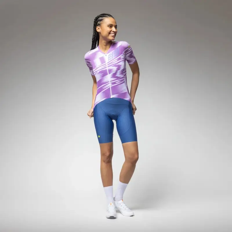 Women's Short Sleeve Road Jersey Techno PR-E Lavender Size XXS #3