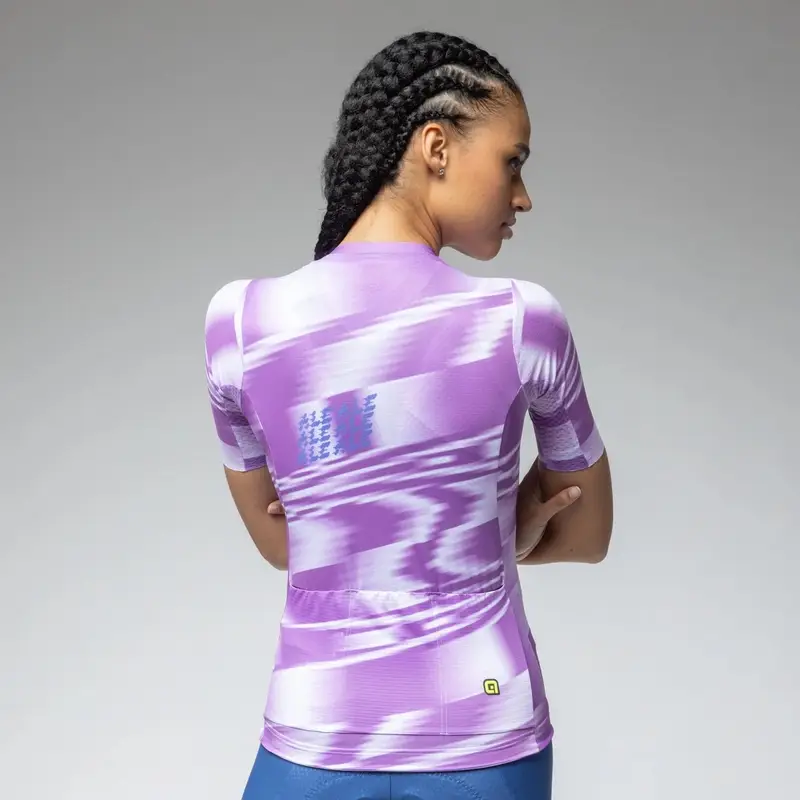 Women's Short Sleeve Techno PR-E Road Jersey Lavender Size M #2